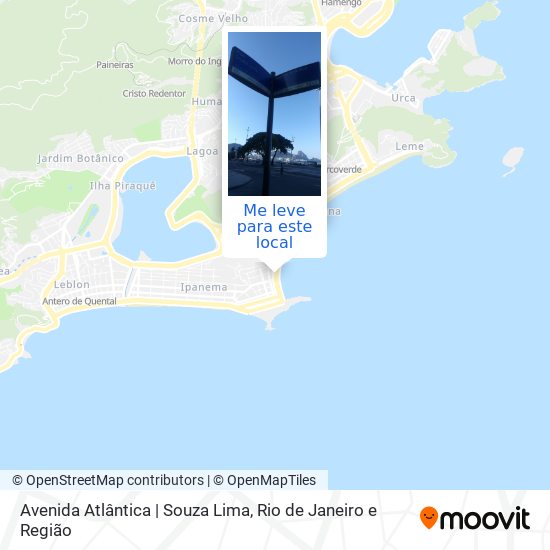 Avenida Atlântica | Souza Lima mapa