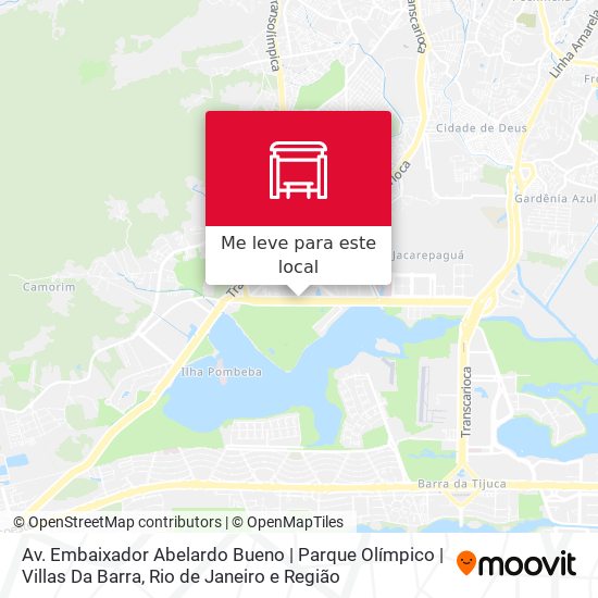 Av. Embaixador Abelardo Bueno | Parque Olímpico | Villas Da Barra mapa