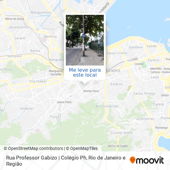 Rua Professor Gabizo | Colégio Ph mapa