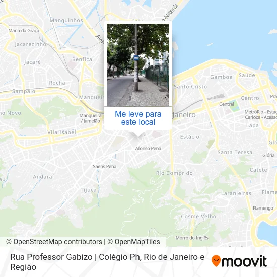 Rua Professor Gabizo | Colégio Ph mapa