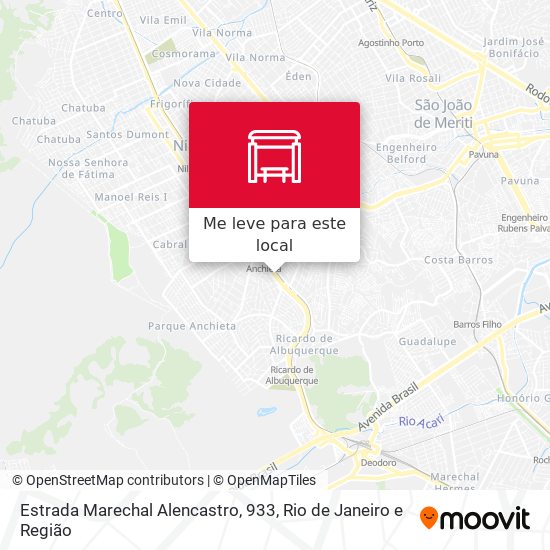 Estrada Marechal Alencastro, 933 mapa