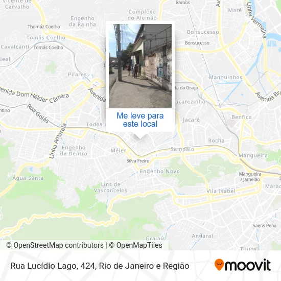 Rua Lucídio Lago, 424 mapa