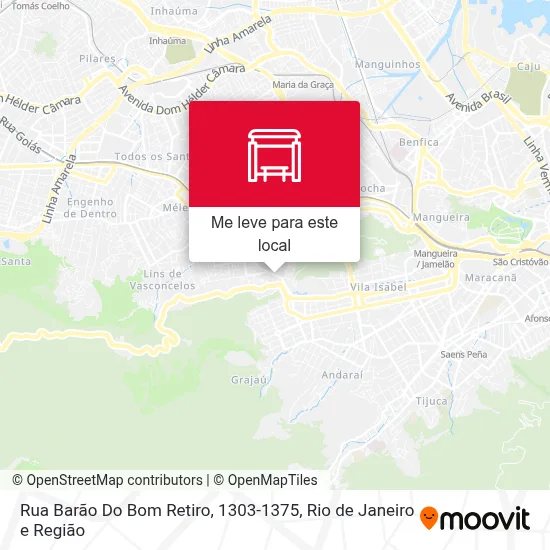 Rua Barão Do Bom Retiro, 1303-1375 mapa