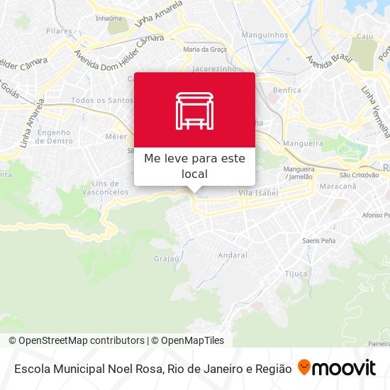 Escola Municipal Noel Rosa mapa