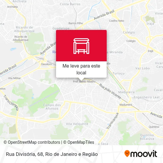 Rua Divisória, 68 mapa