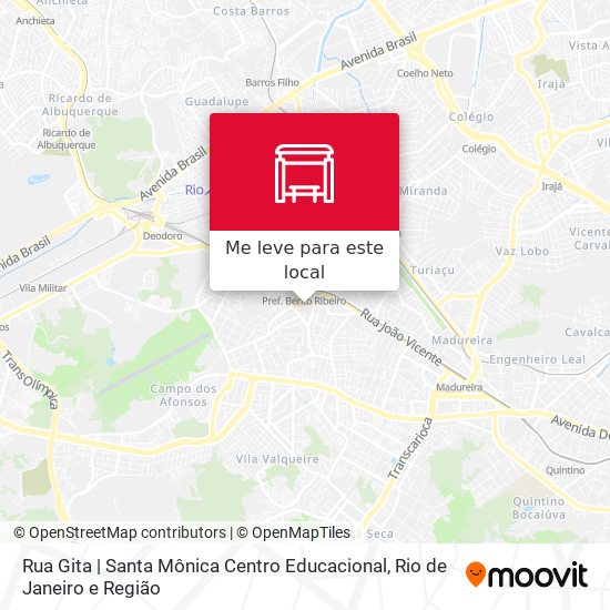 Rua Gita | Santa Mônica Centro Educacional mapa