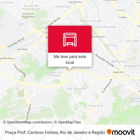 Praça Prof. Cardoso Fontes mapa