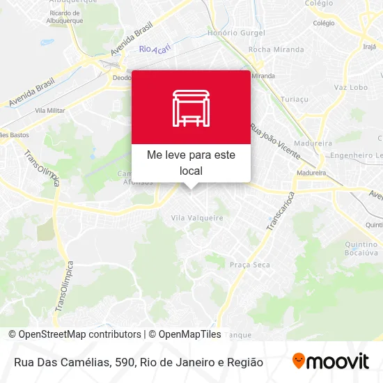 Rua Das Camélias, 590 mapa