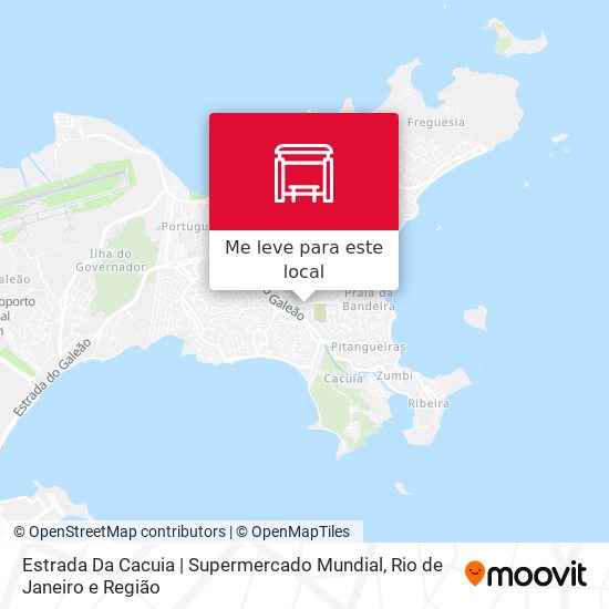 Estrada Da Cacuia | Supermercado Mundial mapa