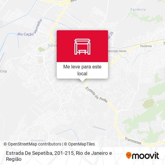 Estrada De Sepetiba, 201-215 mapa