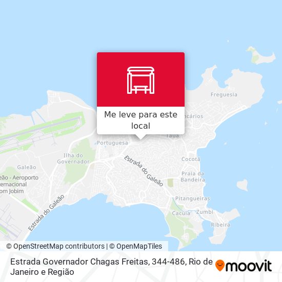 Estrada Governador Chagas Freitas, 344-486 mapa