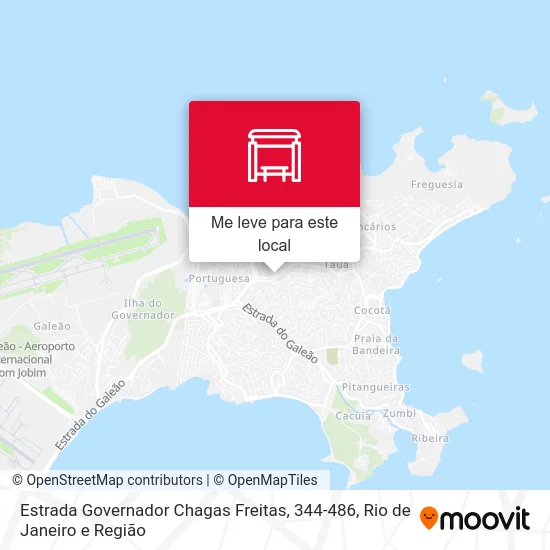 Estrada Governador Chagas Freitas, 344-486 mapa