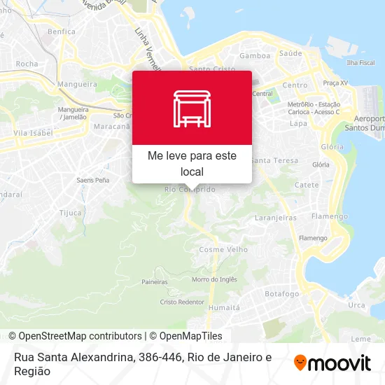 Rua Santa Alexandrina, 386-446 mapa