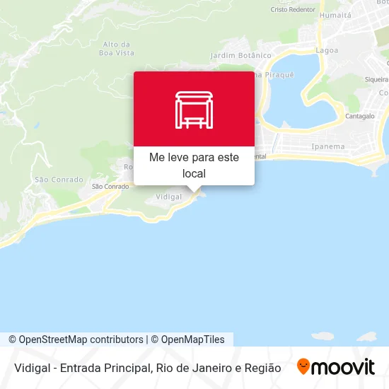 Vidigal - Entrada Principal mapa