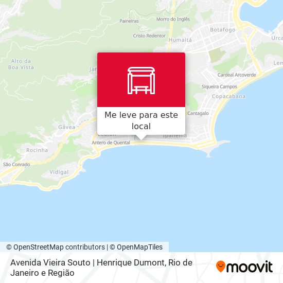 Avenida Vieira Souto | Henrique Dumont mapa