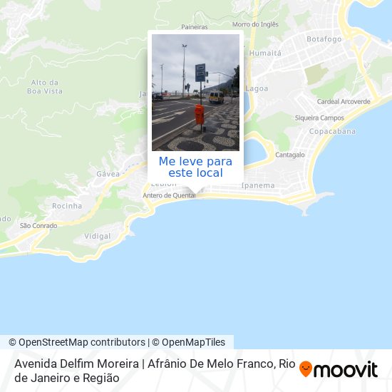 Avenida Delfim Moreira | Afrânio De Melo Franco mapa