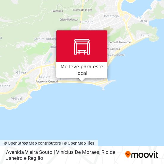 Avenida Vieira Souto | Vinícius De Moraes mapa