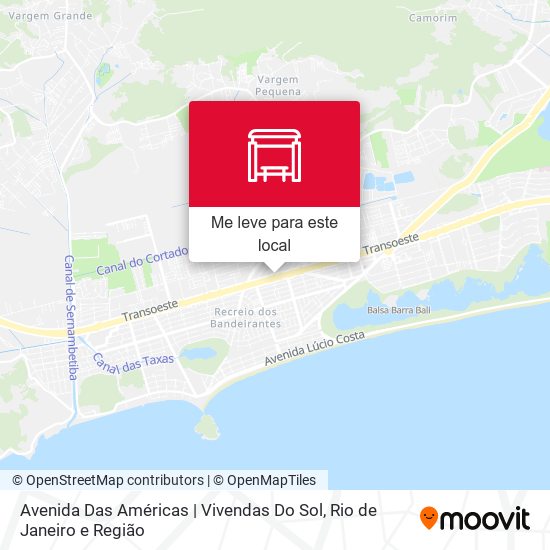 Avenida Das Américas | Vivendas Do Sol mapa