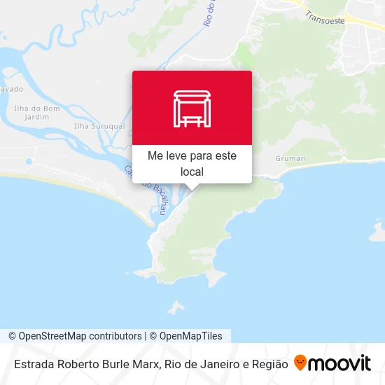 Estrada Roberto Burle Marx mapa