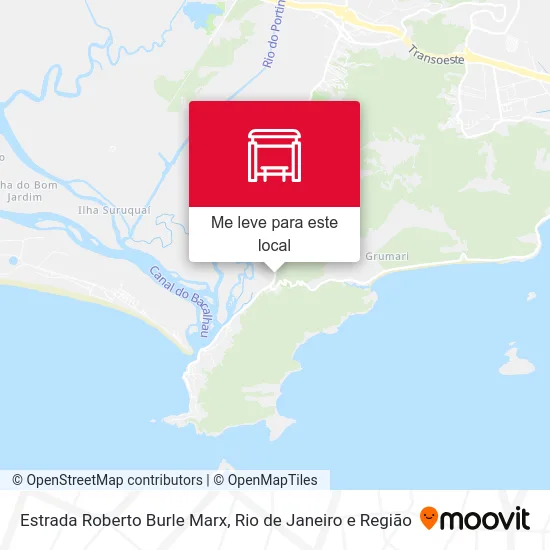 Estrada Roberto Burle Marx mapa