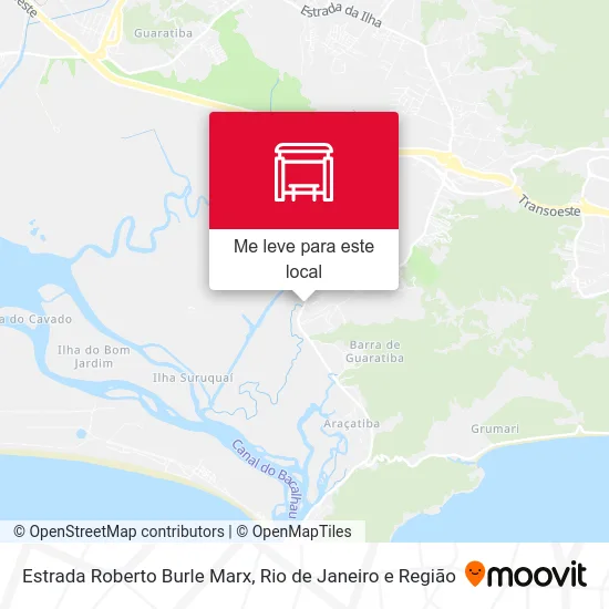 Estrada Roberto Burle Marx mapa