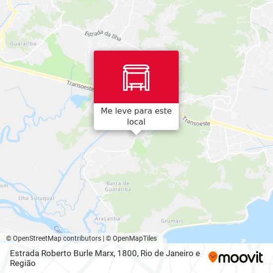 Estrada Roberto Burle Marx, 1800 mapa
