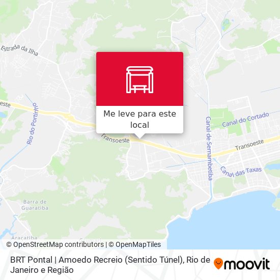 BRT Pontal | Amoedo Recreio (Sentido Túnel) mapa