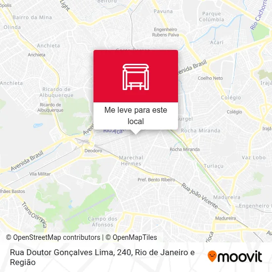 Rua Doutor Gonçalves Lima, 240 mapa