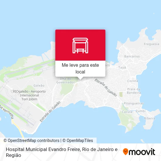 Hospital Municipal Evandro Freire mapa