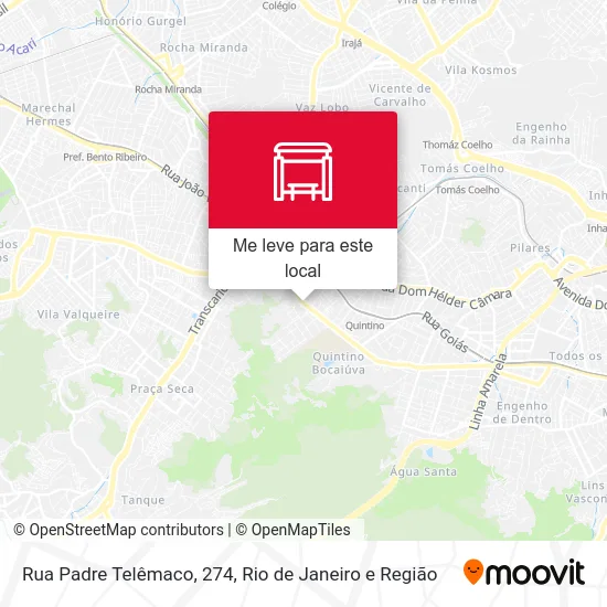 Rua Padre Telêmaco, 274 mapa