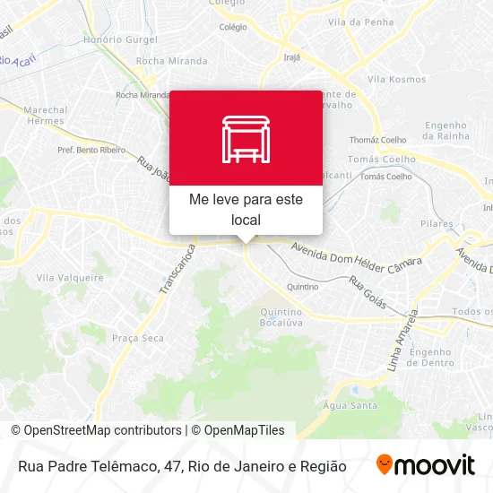 Rua Padre Telêmaco, 47 mapa