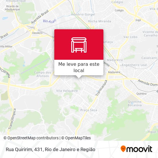 Rua Quiririm, 431 mapa