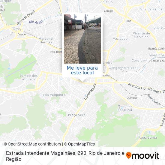 Estrada Intendente Magalhães, 290 mapa