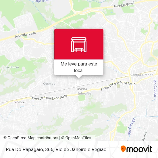 Rua Do Papagaio, 366 mapa