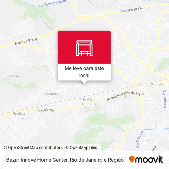 Bazar Innove Home Center mapa