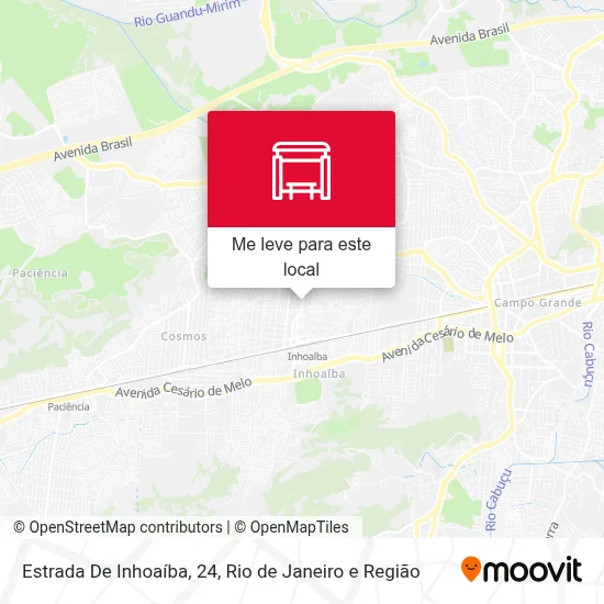 Estrada De Inhoaíba, 24 mapa