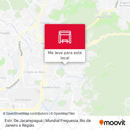 Estr. De Jacarepaguá | Mundial Freguesia mapa