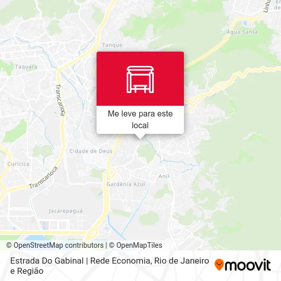 Estrada Do Gabinal | Rede Economia mapa