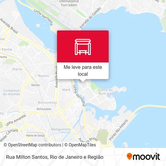 Rua Milton Santos mapa