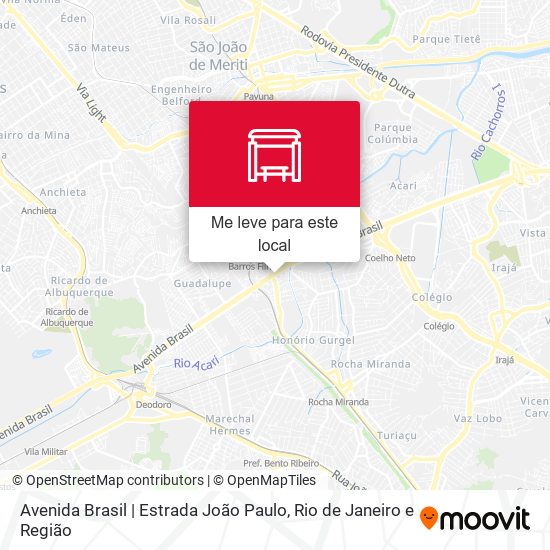 Avenida Brasil | Estrada João Paulo mapa