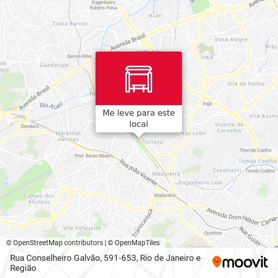 Rua Conselheiro Galvão, 591-653 mapa