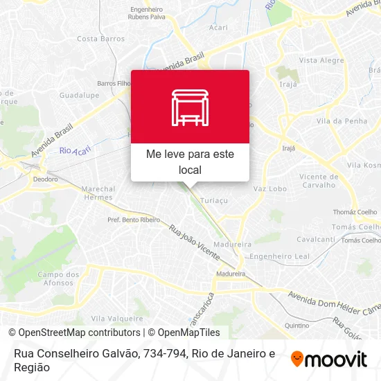 Rua Conselheiro Galvão, 734-794 mapa