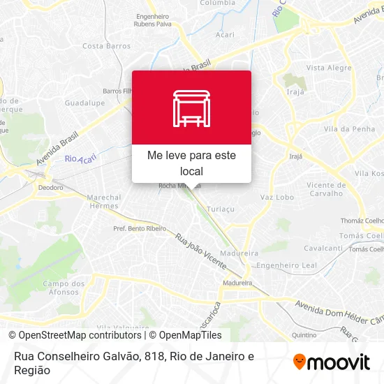 Rua Conselheiro Galvão, 818 mapa