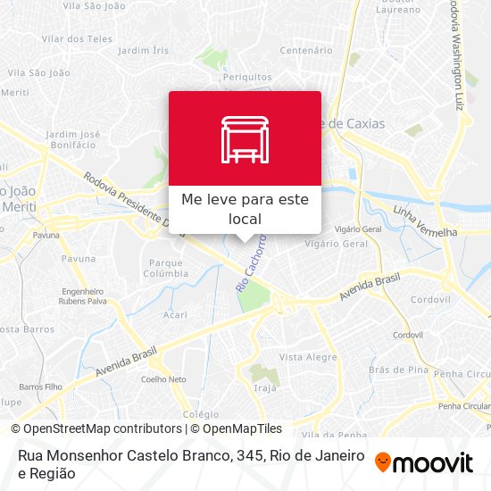 Rua Monsenhor Castelo Branco, 345 mapa