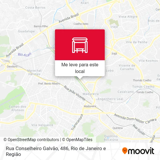 Rua Conselheiro Galvão, 486 mapa
