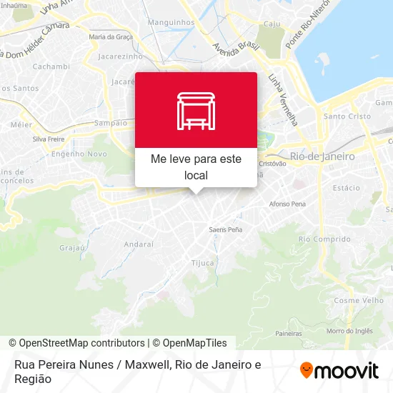 Rua Pereira Nunes / Maxwell mapa