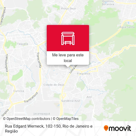 Rua Edgard Werneck, 102-150 mapa