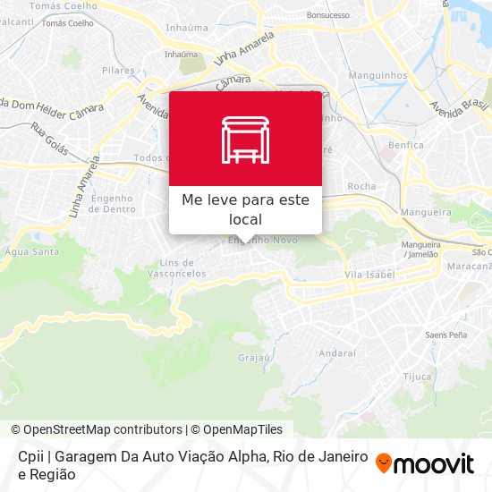 Cpii | Garagem Da Auto Viação Alpha mapa