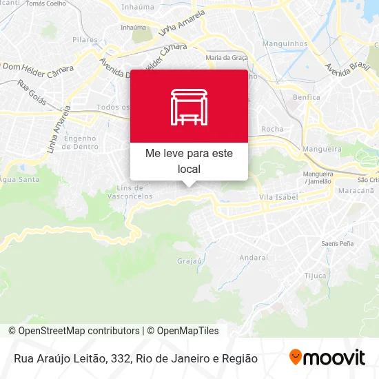Rua Araújo Leitão, 332 mapa