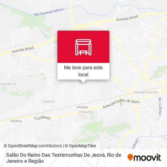 Salão Do Reino Das Testemunhas De Jeová mapa